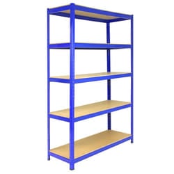 5 Bay Warehouse Shelving / Shed Storage / Garage Racks 5 Tier 1200mm wide T-RAX