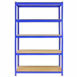 5 Bay Warehouse Shelving / Shed Storage / Garage Racks 5 Tier 1200mm wide T-RAX