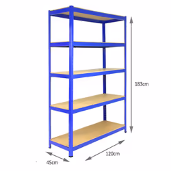 5 Bay Warehouse Shelving / Shed Storage / Garage Racks 5 Tier 1200mm wide T-RAX - Additional view 4