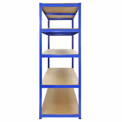 1 Bay Garage Storage / Shed Shelving Unit 5 Tier 1200mm Wide x 600mm Deep T-RAX
