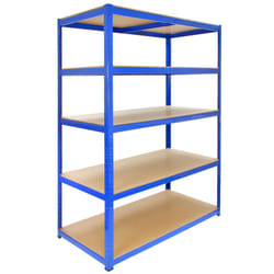 9 x Garage Shelving / Extra Large Shed Racking Unit 120cm Wide x 60cm Deep T-RAX + FREE Rubber Mallet