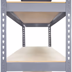 3 x Grey Racking Unit 5 Tier Garage Storage Warehouse Shelving shelf 90x50x180cm - Additional view 4