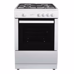 Statesman MAXI60GSF, Freestanding cooker, White, Rotary, White, Front, Gas