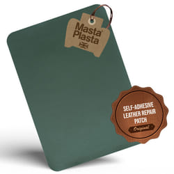 MastaPlasta Self-Adhesive Premium  Leather Repair Patch Instant Upholstery Quality  Patch for Sofas, Car Interiors, Ba - Green
