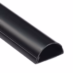 788.006UK Half Round TV Trunking | TV Cable Tidy | Decorative Cable Management, Cable Hider| Self-Adhesive Electrical Cable T ...