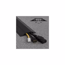 9m Linkable Floor Cable Protector, Heavy Duty Cable Cover, Protect Wires & Prevent Cable Trips, Cable Management Solution - 9m Length, Cable Cavity =
