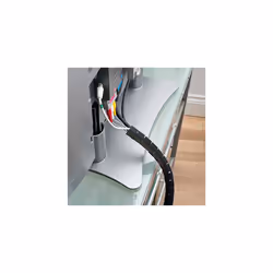 Cable Tidy Sleeve, TV Cable Management Solution, Wire Tidy to Hide, Organise & Protect Cables - 2.5m length, 25mm Outer Diameter - Black