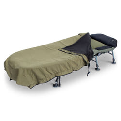Abode Peach Skin Wind-Out Fleece Bedchair Blanket Carp Fishing Bed Cover - Green