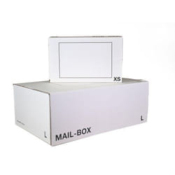 LSM Standard Mailing Box 245 x 145 x 43mm XSmall White (Pack 20) - 212