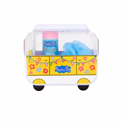 Peppa Pig Camper Van Bath Set - Shower Gel 150ml Bath Characters, Bath Puff, Sticky Bus