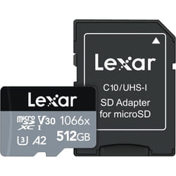 Lexar Professional 1066x MicorSD (512GB, LMS1066512G-BNANG)