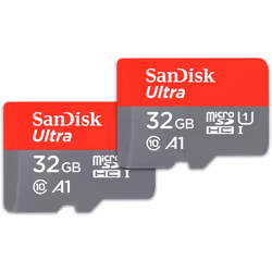 Sandisk Ultra Micro SDHC (Twin Pack) (32GB, SDSQUA4-032G-GN6MT)