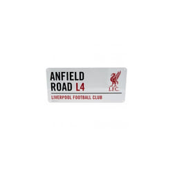 Liverpool Official Anfield Road L4 Metal Street Sign - Multi-Colour