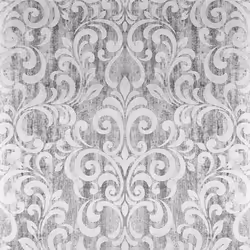 Muriva Mara Damask Silver Wallpaper 701531