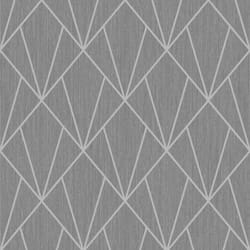 Indra Charcoal Diamond Geometric Glitter Wallpaper Living Room Bedroom Wall Paper Rolls