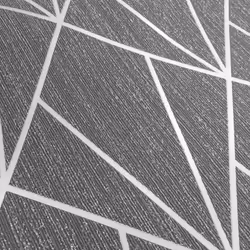 Indra Charcoal Diamond Geometric Glitter Wallpaper Living Room Bedroom Wall Paper Rolls