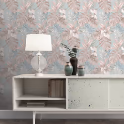Muriva Teeva Jungle Duck Egg Wallpaper 183502
