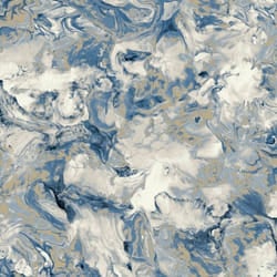 Muriva Elixir Marble Blue Wallpaper 166504
