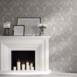 Muriva Darcy James Eleanor Damask Grey Wallpaper 173511 - Additional view 5