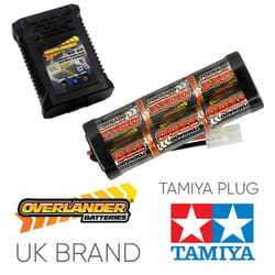 Overlander 3300mah 7.2v NiMH Battery & NX-20 2A Fast Charger - RC Car Tamiya etc