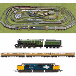 HORNBY Digital Train Set HL12 Layout - Multi Track with 2 Trains & Turntable