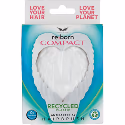 Tangle Angel Hairbrush Detangling Wet or Dry Hair White Compact Anti Bacterial