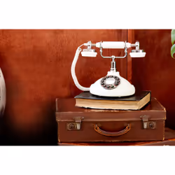 GPO Retro Opal Analog telephone Cream, Silver
