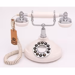 GPO Retro Opal Analog telephone Cream, Silver
