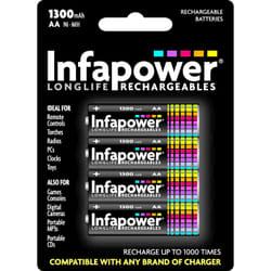 Infapower AA 1300mAh Rechargeable battery Nickel-Metal Hydride (NiMH)