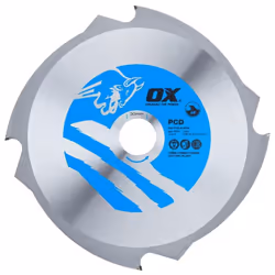 OX PCD Fibre Cement Cutting Circular Saw Blade (Various Sizes) - 190mm x 30mm x 4T