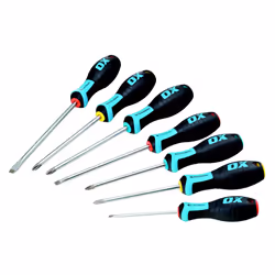 OX Pro Magnetic Tipped Slotted Parallel Screwdriver (Various Sizes) - 200 x 5.5mm