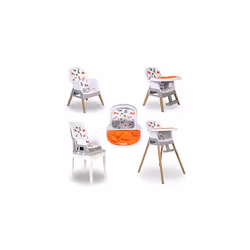 Feed Me Snak 4 in 1 Highchair/Lo Chair/Toddler Chair/Booster Seat, White
