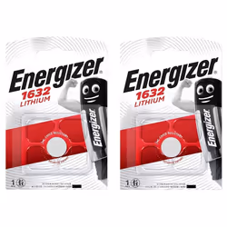 2 x Energizer CR1632 3V Lithium Batteries