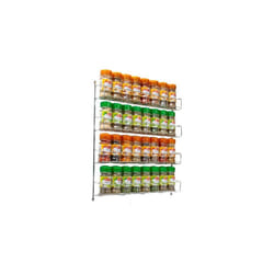 4 Tier Spice Rack For Kitchen Door Cupboard or Wall