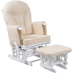 Nursing/Maternity Glider Rocking Chair - Sereno White