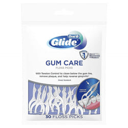 Oral-B Glide Floss Picks-30 count  Unflavored (Pack of 6)