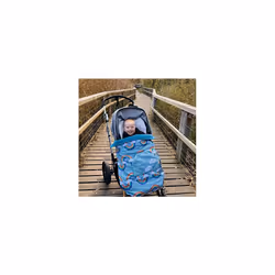 BundleBean - GO Multi-use Waterproof Footmuff Rainbow - Use as Pushchair  Carrier  Sling  Car Seat Cover  Opens as Playmat  Universal Fit & Extends to