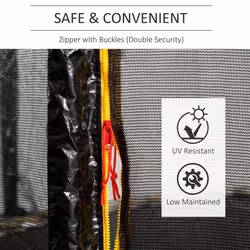 HOMCOM 13FT Trampoline Replacement Spare Net Safety Enclosure Net Surround Net