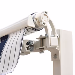 Outsunny Garden Sun Shade Canopy Retractable Awning, 2.5 x 2m, Blue and White - Additional view 7