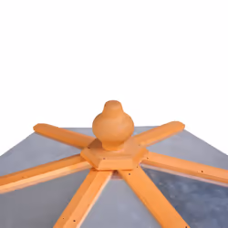 PawHut Wooden Bird Table Free Standing Feeder Garden and Backyard Station - Additional view 4