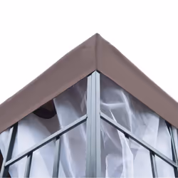 Outsunny 3 x 3(m) Patio Gazebo Canopy Garden Pavilion with 2 Tier Roof, Coffee - Additional view 8