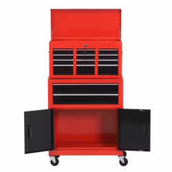 Portable Toolbox Tool Box Top Chest Cabinet Garage Storage Roll Cab Red New - Additional view 6