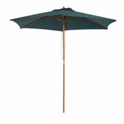 Outsunny 2.5m Wood Garden Parasol Sun Shade Patio Outdoor Wooden Umbrella Canopy - Additional view 5