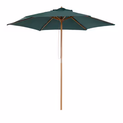 Outsunny 2.5m Wood Garden Parasol Sun Shade Patio Outdoor Wooden Umbrella Canopy - Additional view 8
