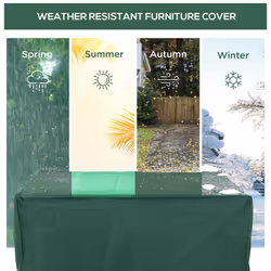 Outsunny 245x165x55cm UV Rain Protective Cover For Garden Patio Wicker Rattan - Additional view 4