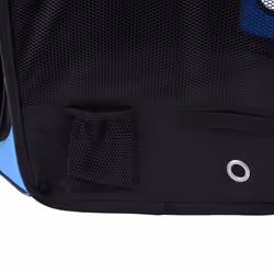 Fabric Pet Puppy Dog Cat Rabbit Pig  Playpen Play Pen Run Blue Black 37x37x95cm - Additional view 6