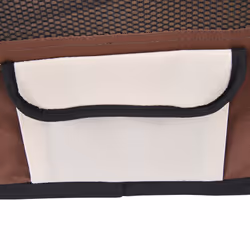 Fabric Pet Puppy Dog Cat Rabbit Pig Guinea Playpen Play Pen Run Brown Cream M - Additional view 7
