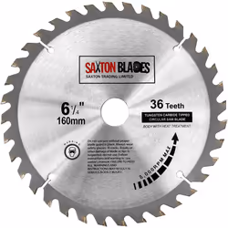 TCT160MXC Saxton TCT Circular Wood Saw Blades 160mm x 20mm for Festool TS55 Bosch Makita (Pack of 3)