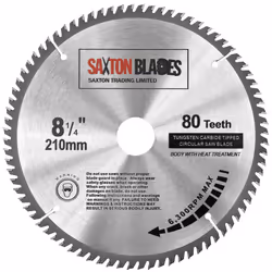 TCT Circular Wood Saw Blade 210mm x 30mm x 80T for Festool Bosch Makita Dewalt fits 216mm Saws