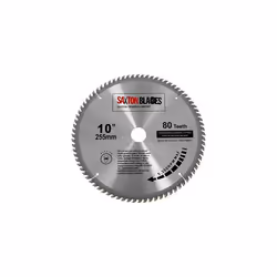 TCT25580T Saxton TCT Circular Wood Saw Blade 255mm x 30mm x bore x 80T for Bosch Makita Dewalt